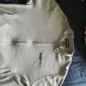 Grey dress up sweater